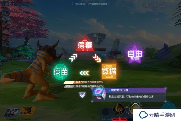 数码宝贝源码--游戏玩法--种族克制图